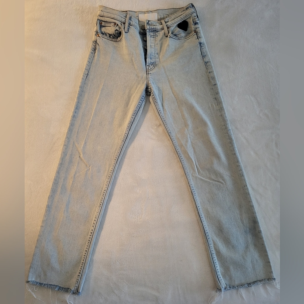 Mother Jeans Tomcat Ankle Fray Saved by the Bell 28